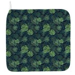 Monstera Palm Leaves Pattern Print Hand Towel