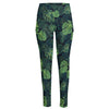 Monstera Palm Leaves Pattern Print High-Waisted Pocket Leggings