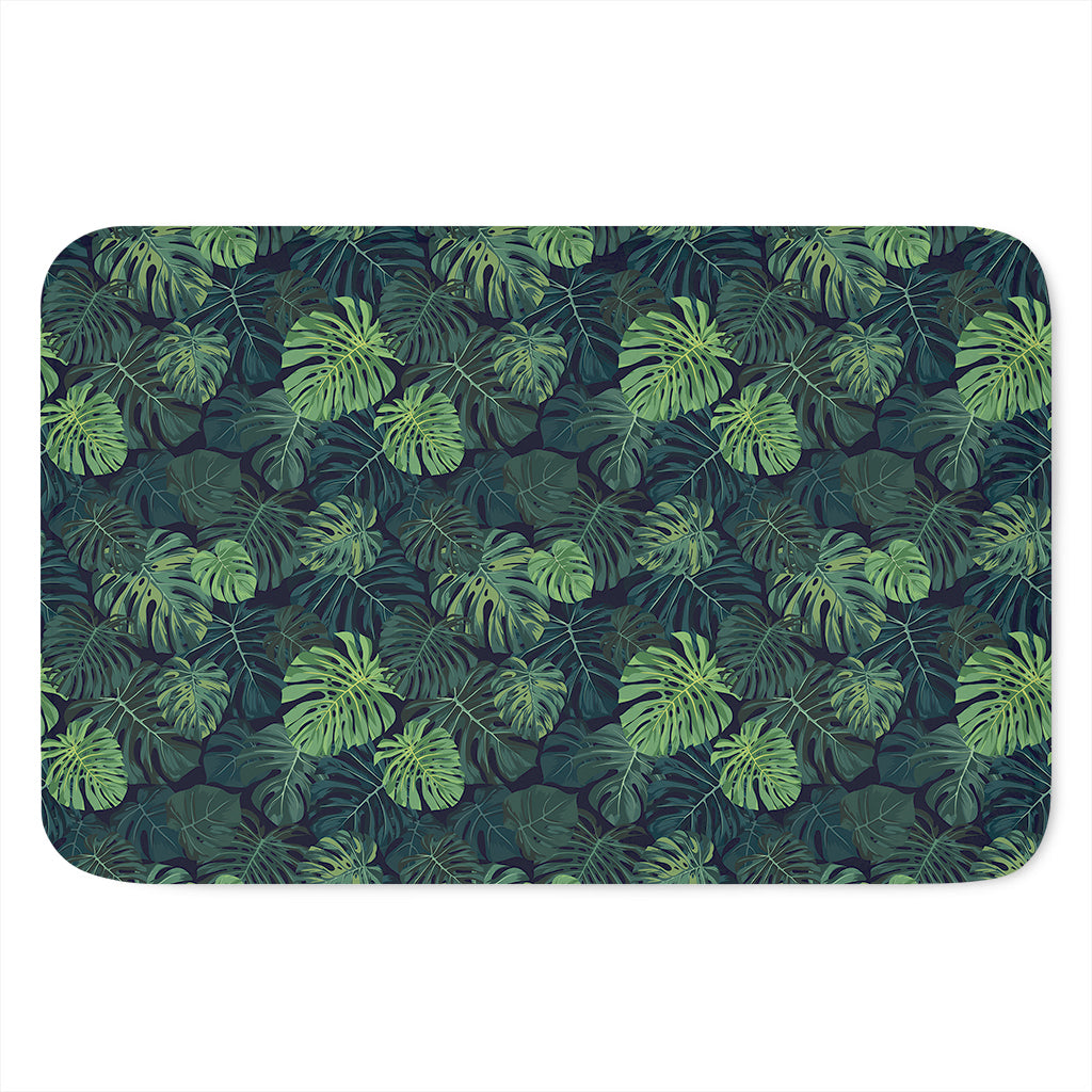 Monstera Palm Leaves Pattern Print Indoor Door Mat