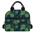 Monstera Palm Leaves Pattern Print Insulated Lunch Bag