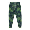 Monstera Palm Leaves Pattern Print Jogger Pants