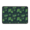 Monstera Palm Leaves Pattern Print Kitchen Mat