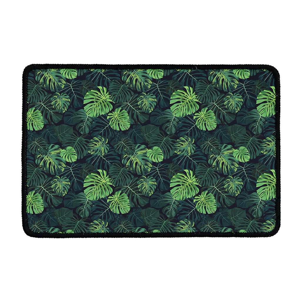 Monstera Palm Leaves Pattern Print Kitchen Mat