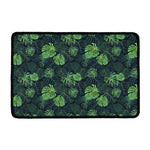 Monstera Palm Leaves Pattern Print Kitchen Mat