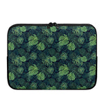 Monstera Palm Leaves Pattern Print Laptop Sleeve