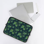 Monstera Palm Leaves Pattern Print Laptop Sleeve