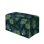 Monstera Palm Leaves Pattern Print Leather Tissue Box Cover