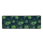 Monstera Palm Leaves Pattern Print Long Kitchen Mat
