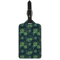 Monstera Palm Leaves Pattern Print Luggage Tag