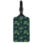 Monstera Palm Leaves Pattern Print Luggage Tag