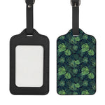 Monstera Palm Leaves Pattern Print Luggage Tag