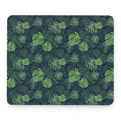 Monstera Palm Leaves Pattern Print Mouse Pad