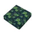 Monstera Palm Leaves Pattern Print Outdoor Seat Cushion Cover