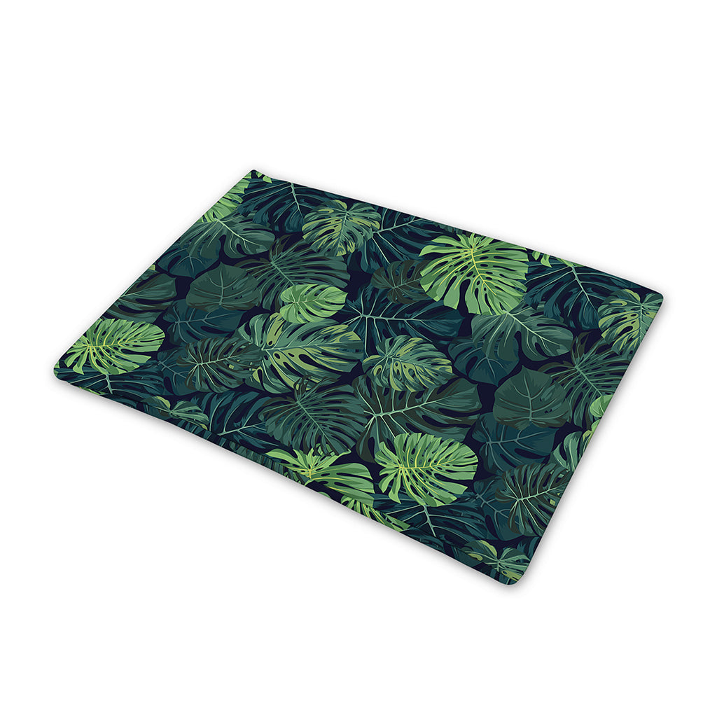 Monstera Palm Leaves Pattern Print Pet Cooling Mat Cover