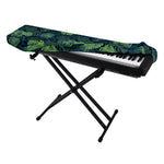 Monstera Palm Leaves Pattern Print Piano Keyboard Cover
