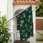 Monstera Palm Leaves Pattern Print Polyester Flag
