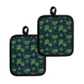 Monstera Palm Leaves Pattern Print Pot Holders
