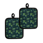 Monstera Palm Leaves Pattern Print Pot Holders