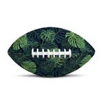 Monstera Palm Leaves Pattern Print Rugby Ball