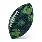 Monstera Palm Leaves Pattern Print Rugby Ball