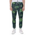 Monstera Palm Leaves Pattern Print Joggers