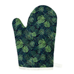 Monstera Palm Leaves Pattern Print Single Oven Mitt