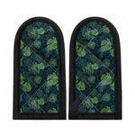 Monstera Palm Leaves Pattern Print Skillet Handle Cover