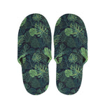 Monstera Palm Leaves Pattern Print Slippers