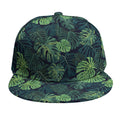 Monstera Palm Leaves Pattern Print Snapback Cap