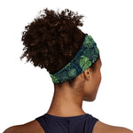 Monstera Palm Leaves Pattern Print Sports Headband