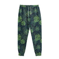 Monstera Palm Leaves Pattern Print Sweatpants
