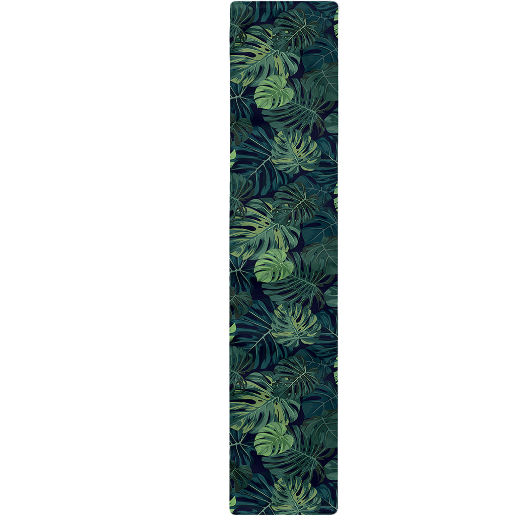 Monstera Palm Leaves Pattern Print Table Runner