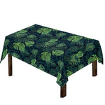 Monstera Palm Leaves Pattern Print Tablecloth