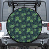 Monstera Palm Leaves Pattern Print Tire Cover