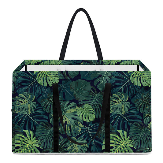 Monstera Palm Leaves Pattern Print Utility Tote Bag