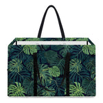 Monstera Palm Leaves Pattern Print Utility Tote Bag