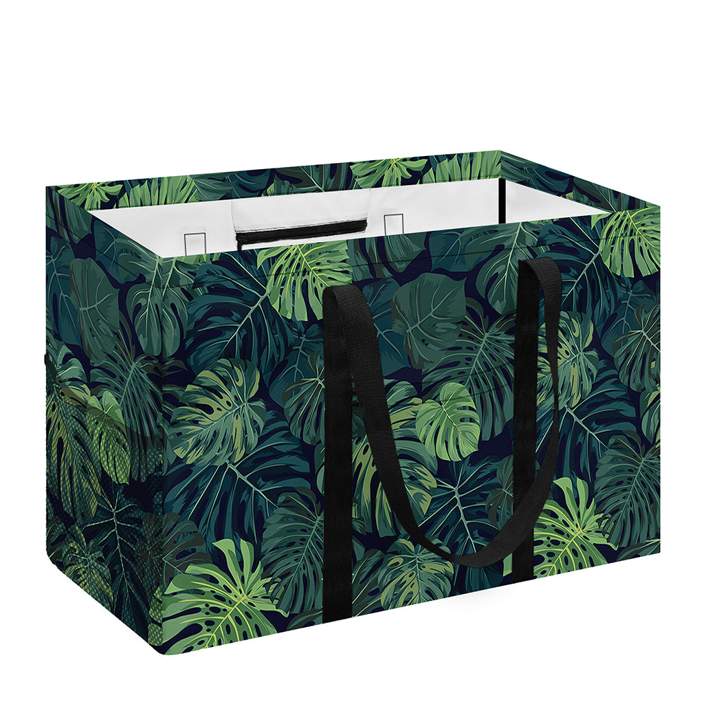 Monstera Palm Leaves Pattern Print Utility Tote Bag