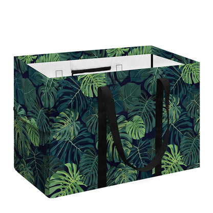 Monstera Palm Leaves Pattern Print Utility Tote Bag