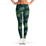 Monstera Palm Leaves Pattern Print Women's Leggings