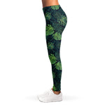 Monstera Palm Leaves Pattern Print Women's Leggings