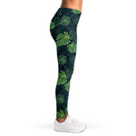 Monstera Palm Leaves Pattern Print Women's Leggings
