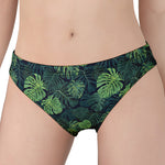 Monstera Palm Leaves Pattern Print Women's Panties
