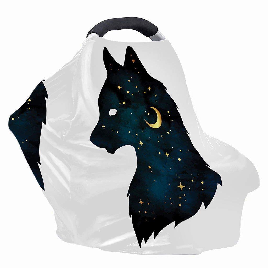 Moon And Stars Wolf Spirit Print Baby Seat Cover
