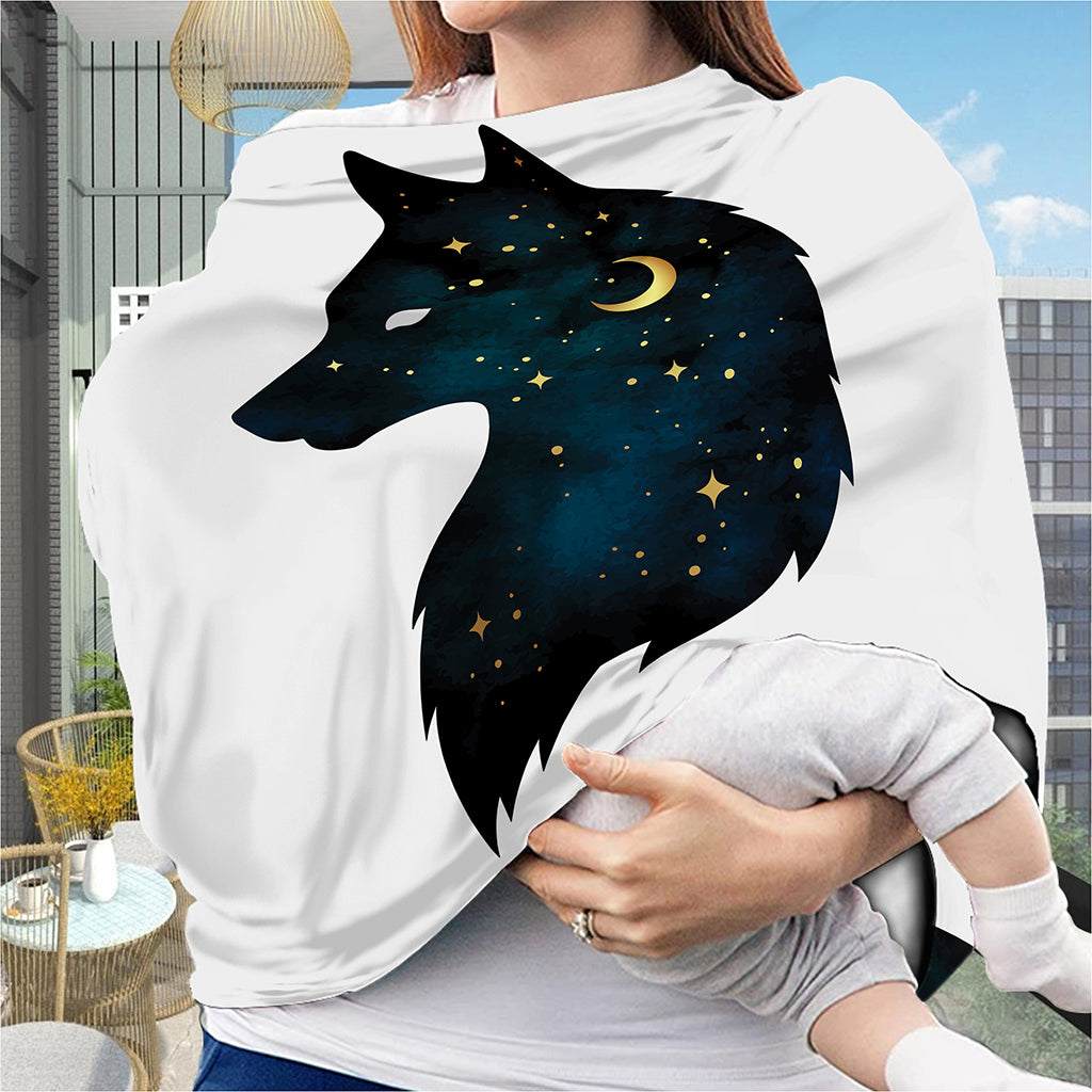 Moon And Stars Wolf Spirit Print Baby Seat Cover