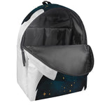 Moon And Stars Wolf Spirit Print Backpack