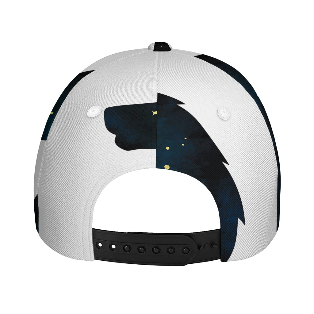 Moon And Stars Wolf Spirit Print Baseball Cap
