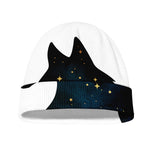 Moon And Stars Wolf Spirit Print Beanie