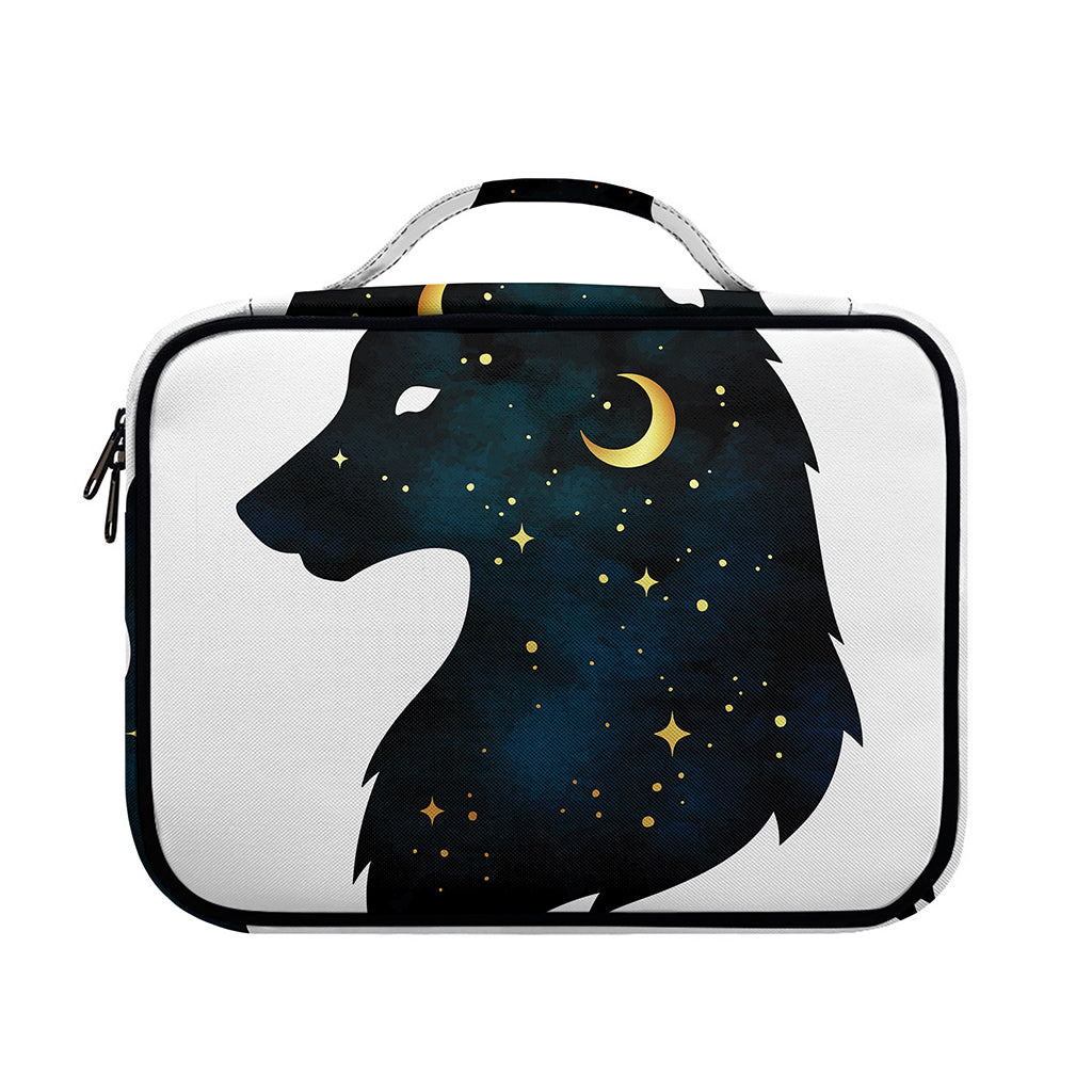 Moon And Stars Wolf Spirit Print Briefcase Bible Bag