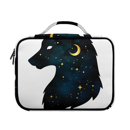 Moon And Stars Wolf Spirit Print Briefcase Bible Bag