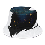 Moon And Stars Wolf Spirit Print Bucket Hat